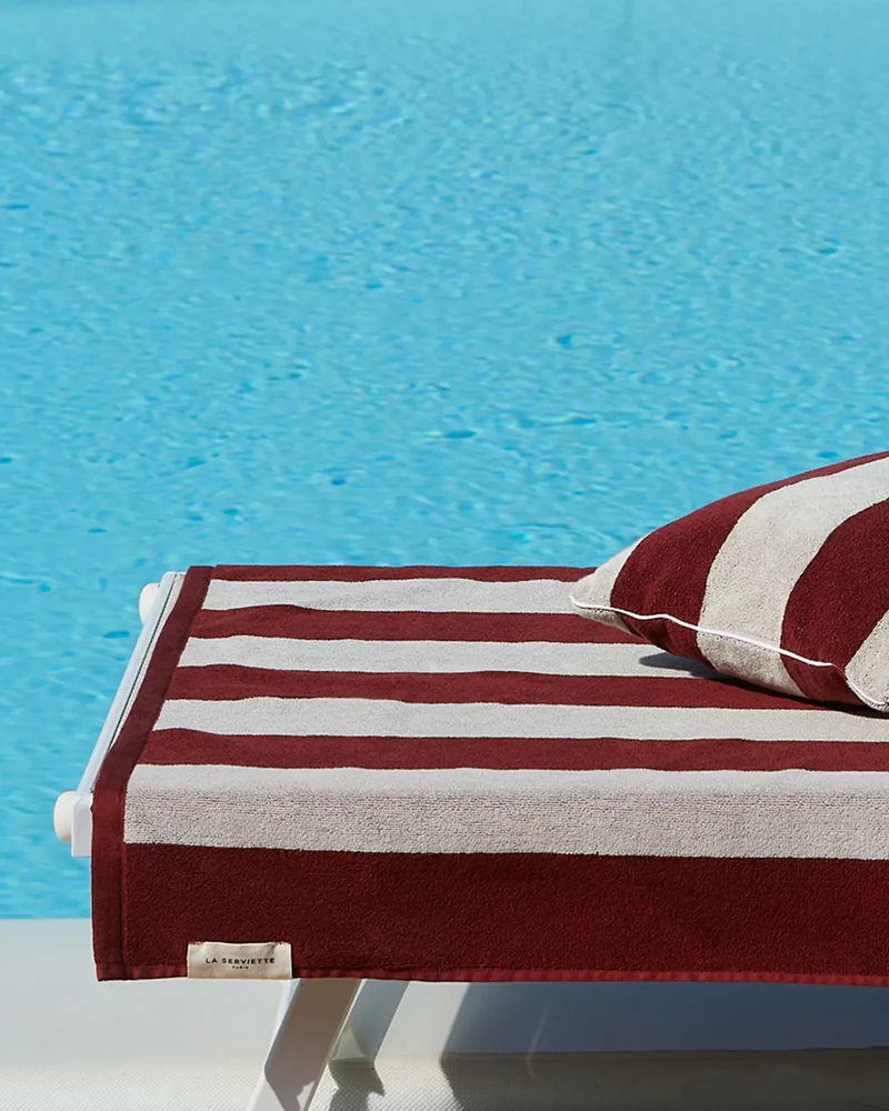 Serviette de plage éponge 90x200 La Serviette Paris à personnaliser