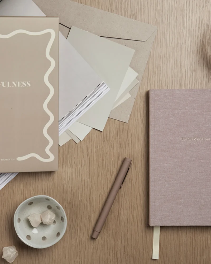 Carnet de notes papier recyclé Vinga Thankfulness à personnaliser