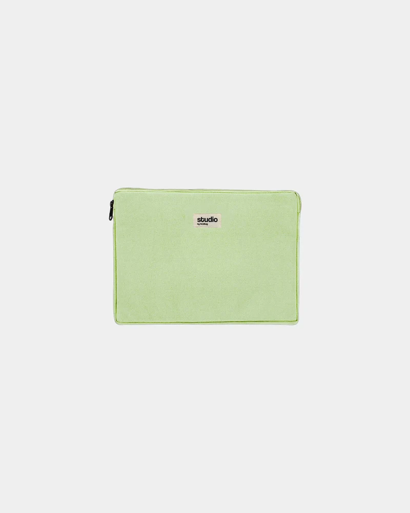 Housse ordinateur coton bio Hindbag Léo 13" à personnaliser