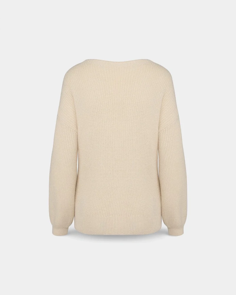 Pull écoresponsable en laine mérinos femme à personnaliser