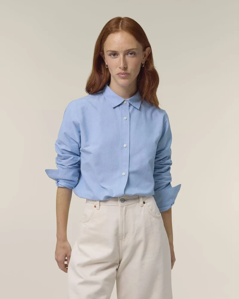 Chemise femme coton bio Stanley/Stella Oxford à personnaliser