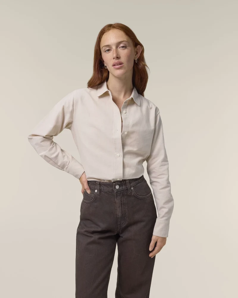 Chemise femme coton bio Stanley/Stella Oxford à personnaliser