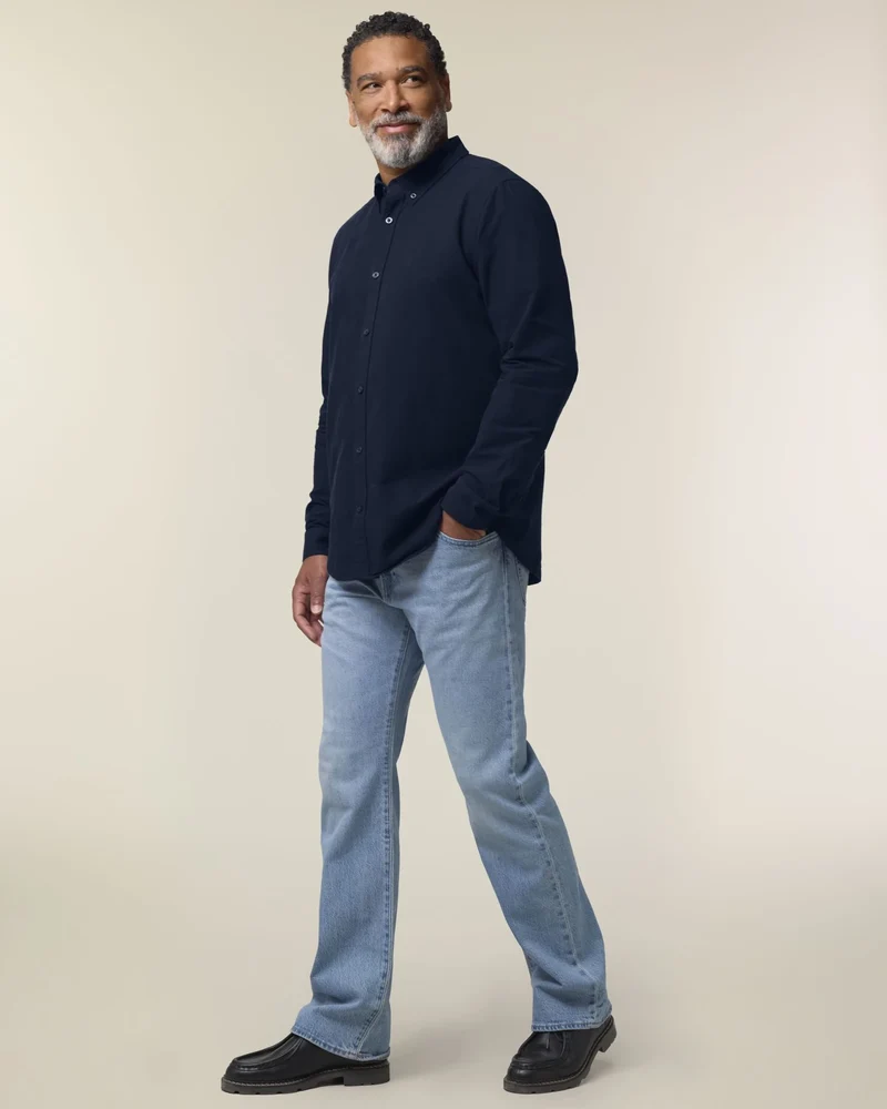 Chemise homme coton bio Stanley/Stella Oxford à personnaliser