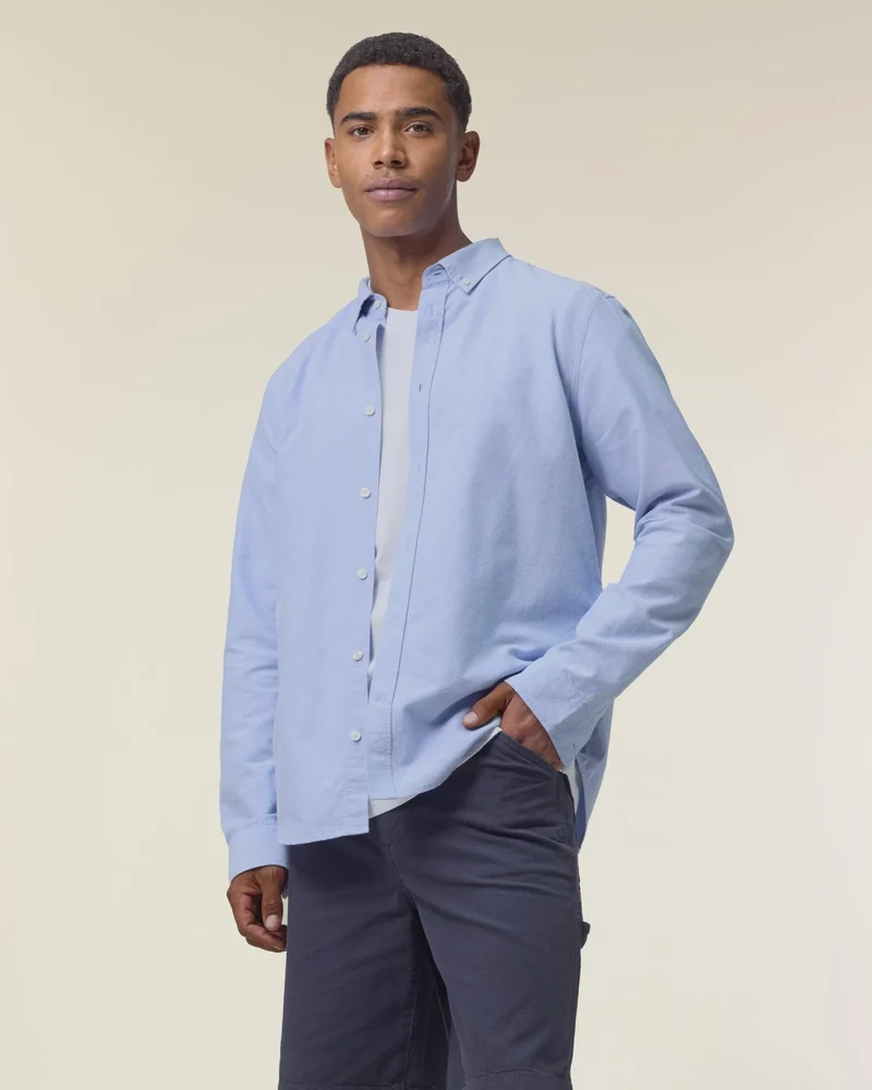 Chemise homme coton bio Stanley/Stella Oxford à personnaliser