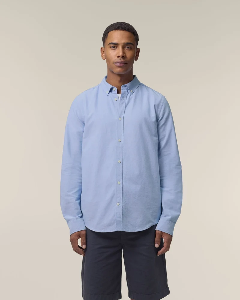 Chemise homme coton bio Stanley/Stella Oxford à personnaliser