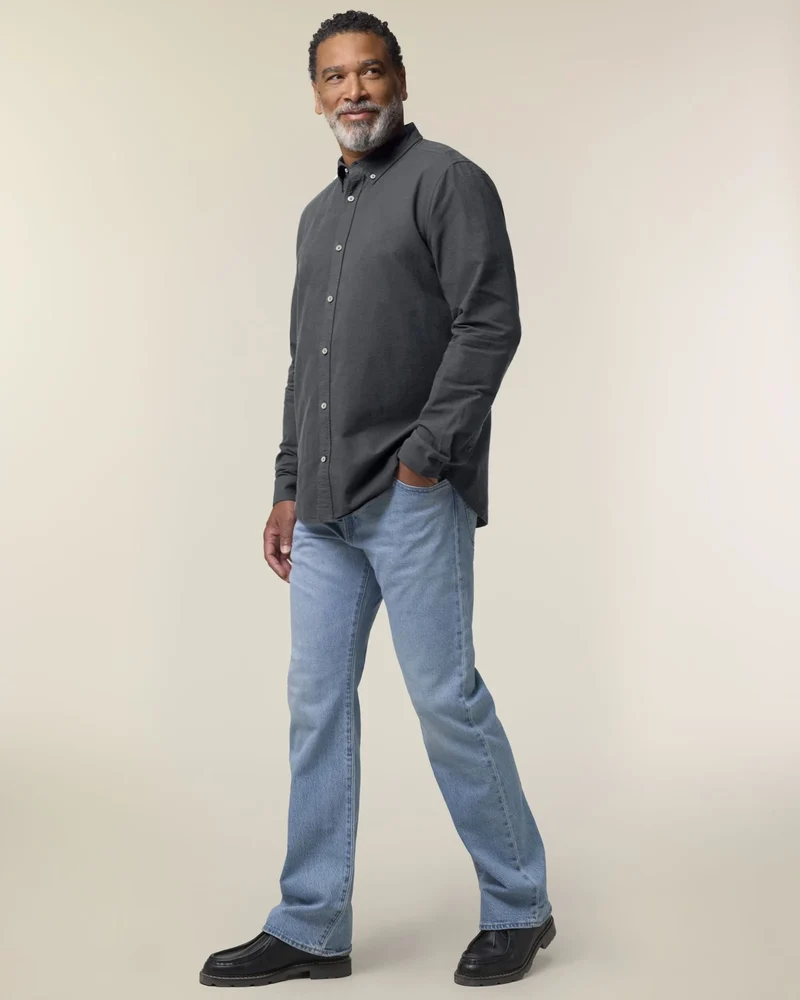 Chemise homme coton bio Stanley/Stella Oxford à personnaliser