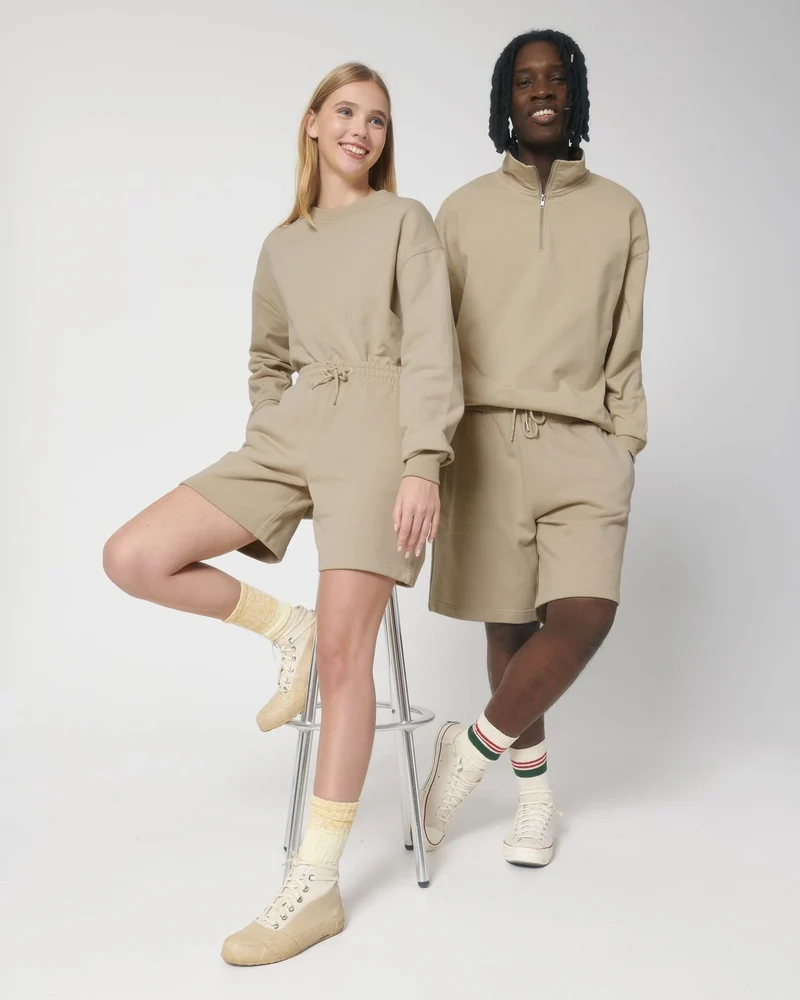 Short de jogging unisexe coton bio Stanley/Stella Boarder à personnaliser