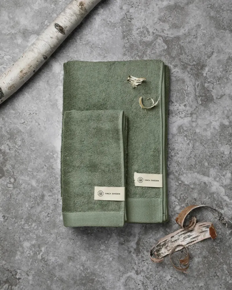 Serviette coton Lyocell Vinga Birch 70x140 à personnaliser
