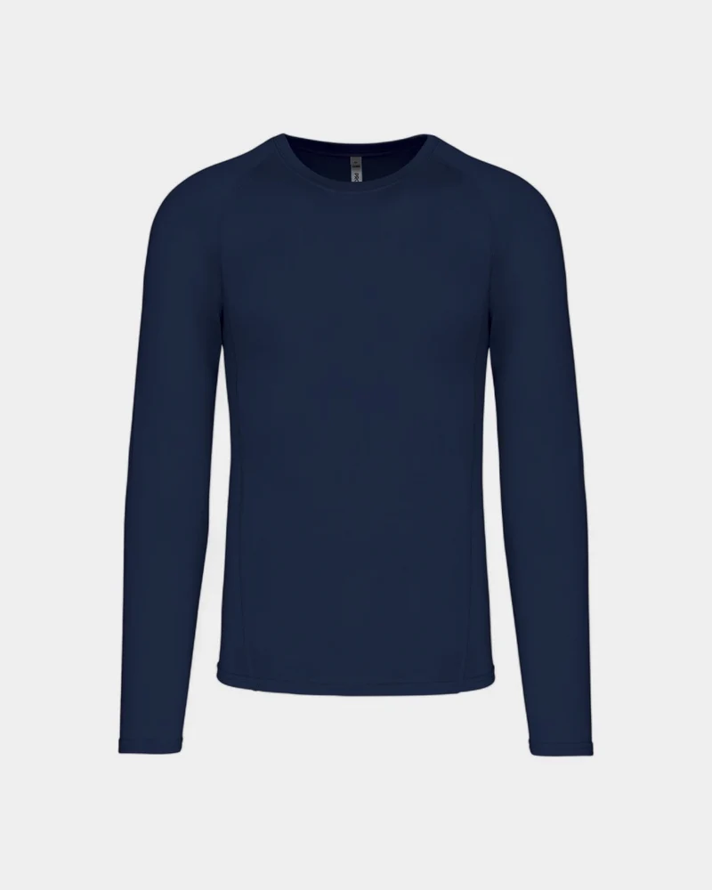 T-shirt sport manches longues unisexe à personnaliser
