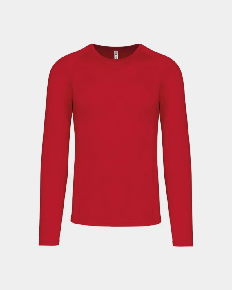 T-shirt sport manches longues unisexe à personnaliser