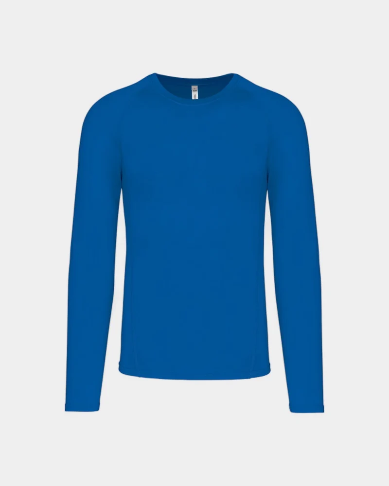 T-shirt sport manches longues unisexe à personnaliser