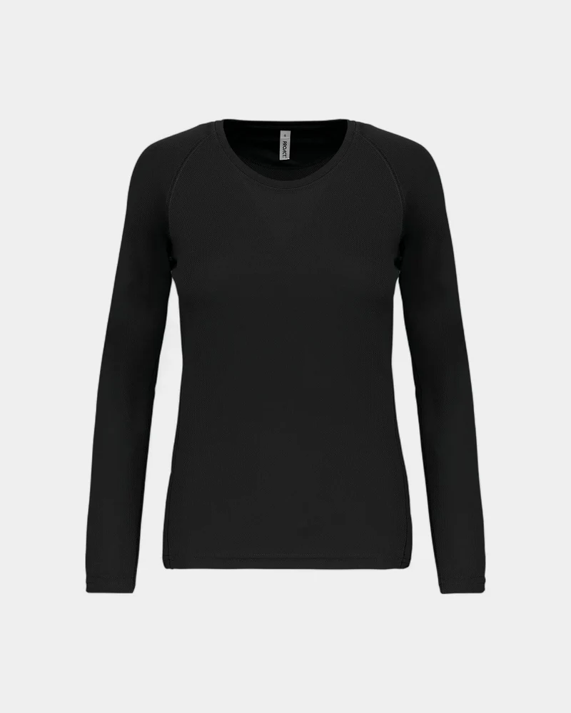 T-shirt de sport manches longues femme à personnaliser