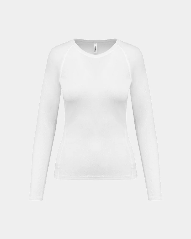 T-shirt de sport manches longues femme à personnaliser