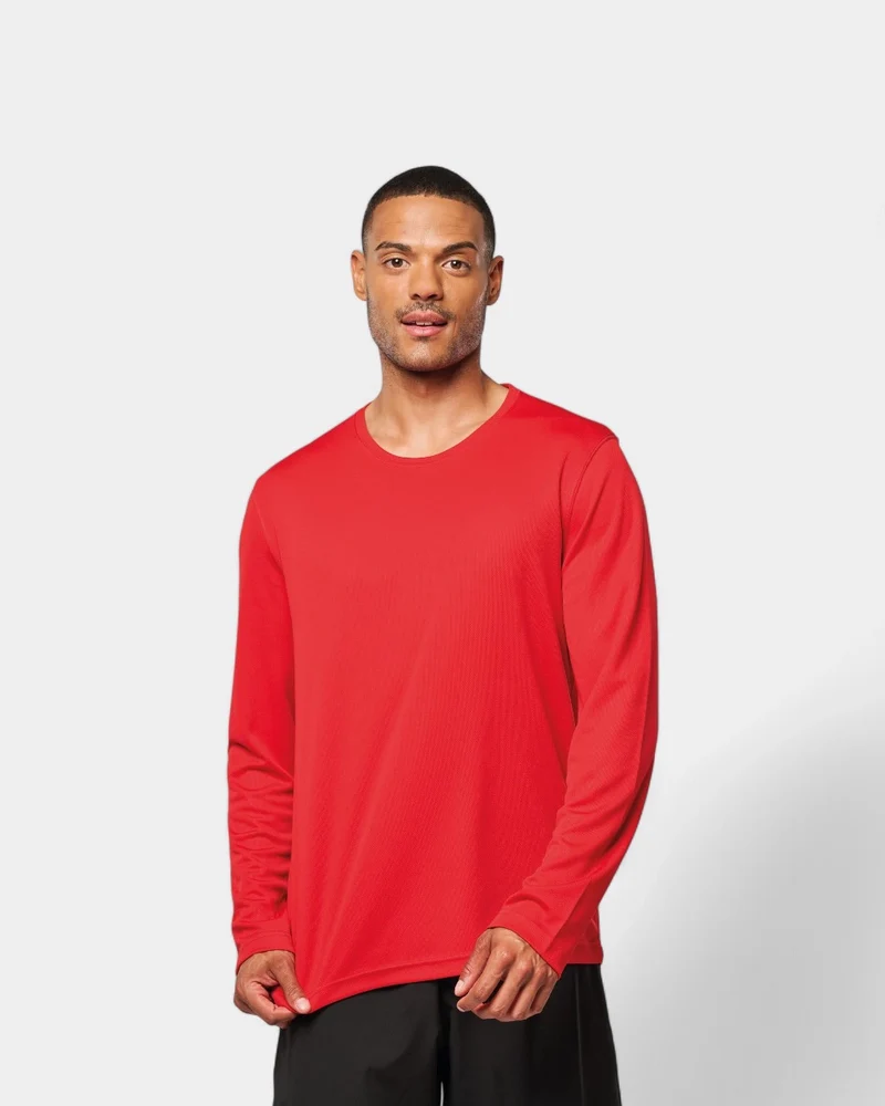 T-shirt de sport manches longues homme à personnaliser