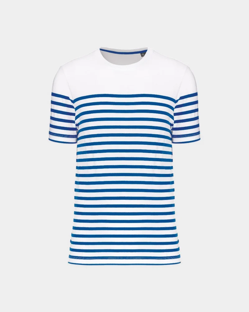 T-shirt marin col rond homme à personnaliser