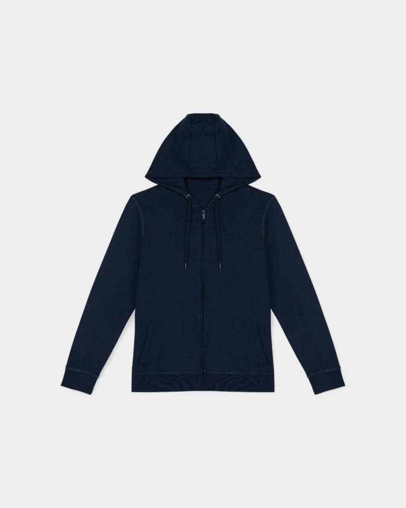 Sweat-shirt zippé à capuche Made in Europe à personnaliser