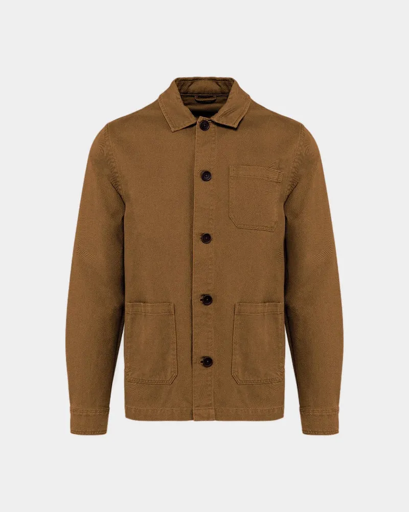 Veste écoresponsable délavée homme à personnaliser