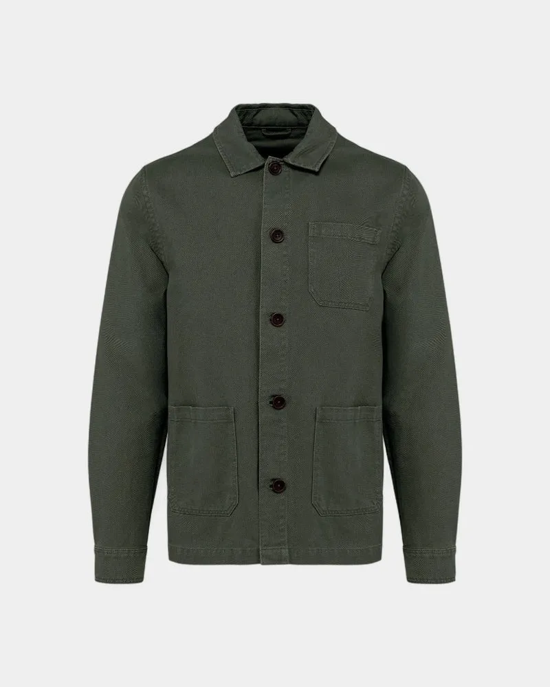 Veste écoresponsable délavée homme à personnaliser