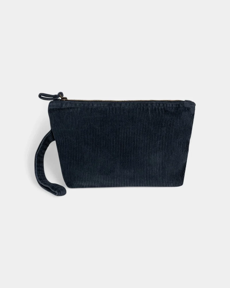 Pochette délavée en velours côtelé à personnaliser