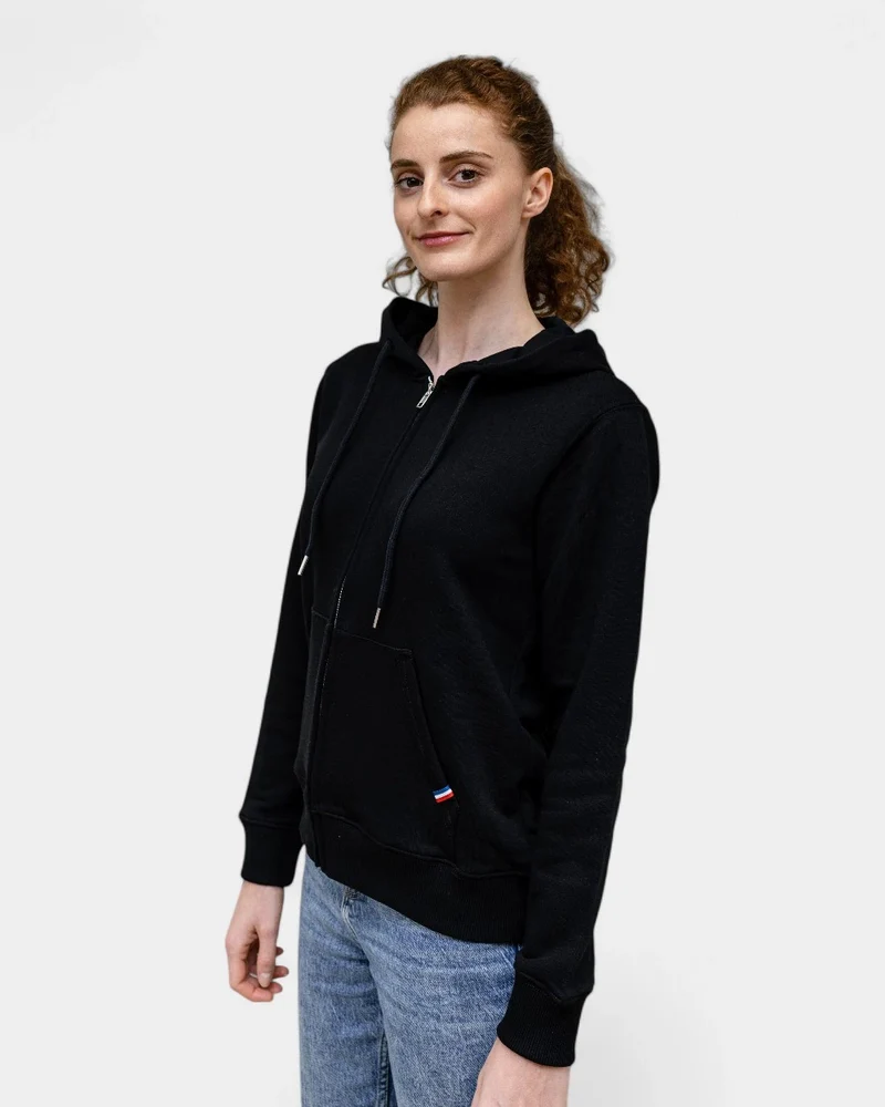 Hoodie femme Made in France zippé à personnaliser
