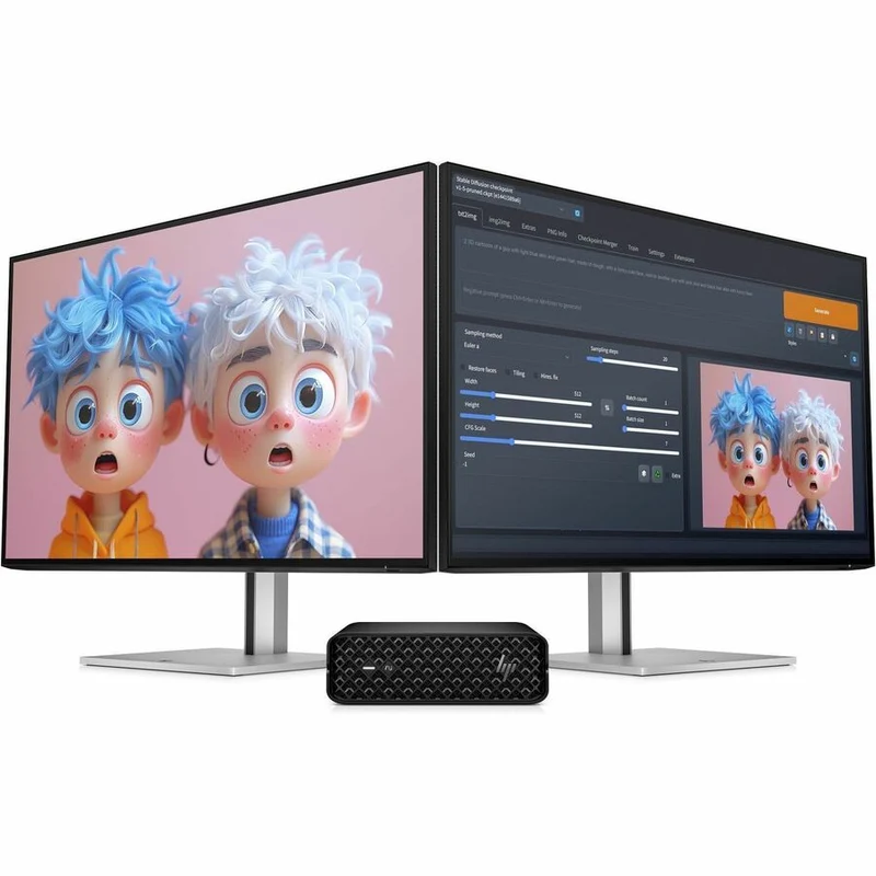 Station de travail HP Z2 Mini G1i - Intel Core Ultra 7 265 - 32 Go - SSD 1 To - Mini PC - Noir BM6G5UT#ABA