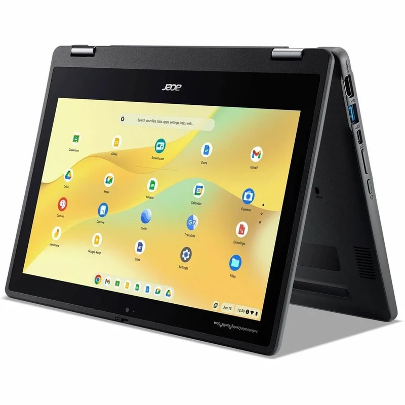 Acer Chromebook Spin 511 R757T R757T-C2AZ Chromebook 2 en 1 convertible 11.6" (écran tactile) - HD - 60 Hz - Intel N150 série N - 8 Go - 64 Go de mémoire flash - Clavier anglais/français - Noir NX.J9LAA.004