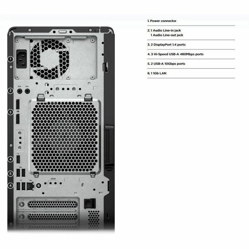 Station de travail HP Z2 G1i - Intel Core Ultra 9 285K - 32 Go - SSD 1 To - Tour - Noir BN5K6UT#ABA