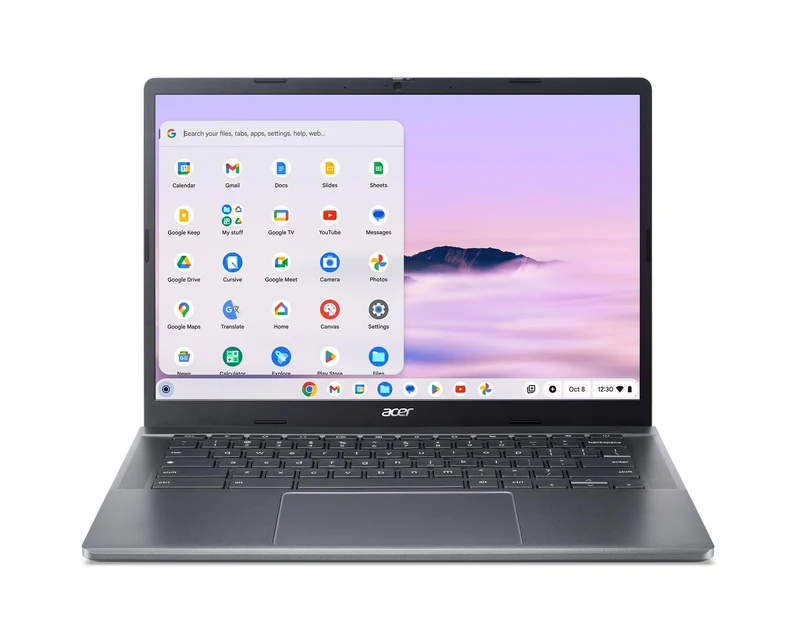 Acer Chromebook Plus 514 CB514-3HT CB514-3HT-R8RB Chromebook tactile 14" - WUXGA - AMD Ryzen 3 7320C - 8 Go - 128 Go de mémoire flash - Argent NX.KQ2AA.001