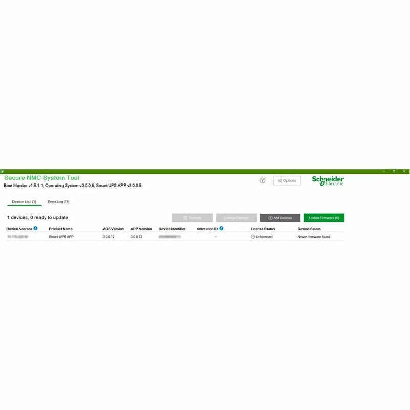 Cartes de gestion de réseau Schneider Electric - Licence - Licence 1 appareil - 1 an SWNMC3SU-1Y-DIGI