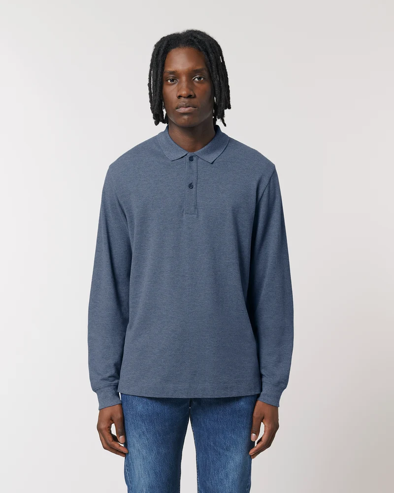 Polo manches longues unisexe personnalisable