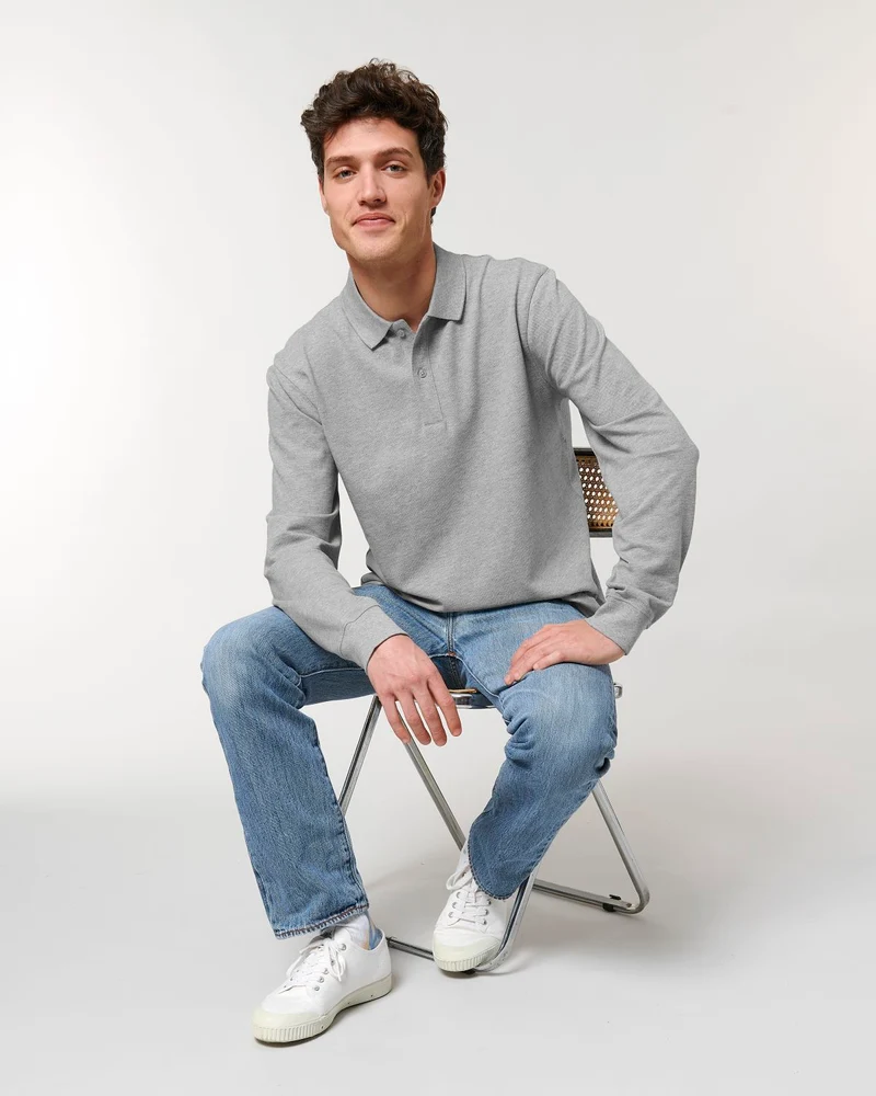 Polo manches longues unisexe personnalisable