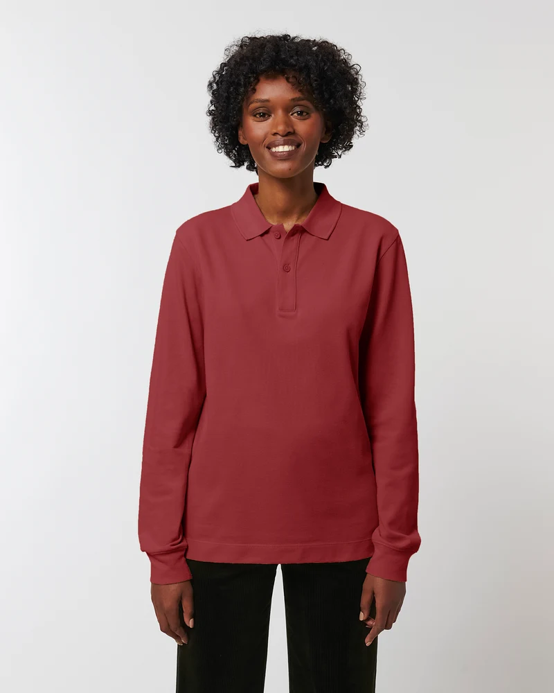 Polo manches longues unisexe personnalisable