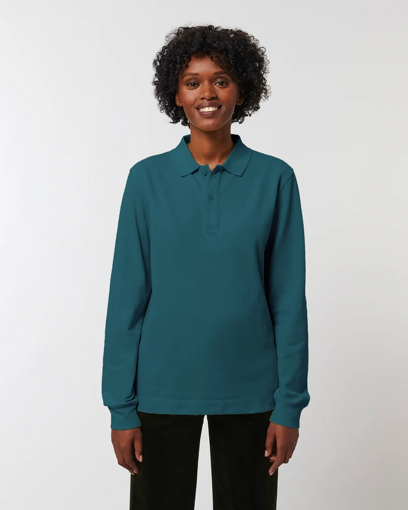 Polo manches longues unisexe personnalisable
