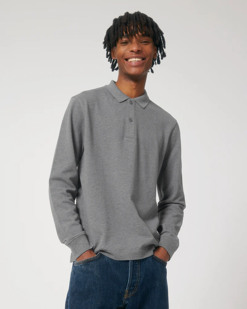 Polo manches longues unisexe personnalisable