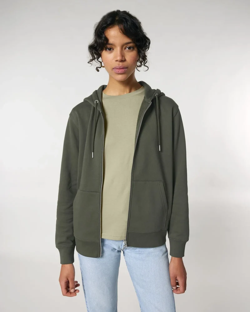 Sweat zippé unisexe coton bio Stanley/Stella Cultivator à personnaliser