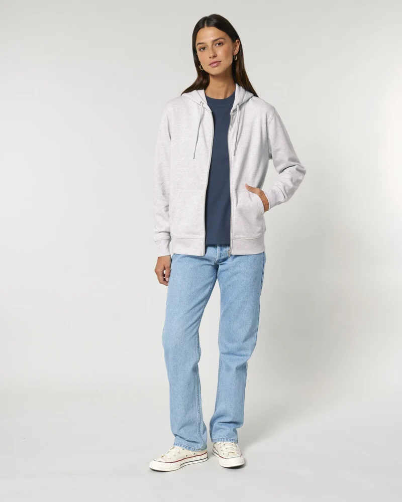 Sweat zippé unisexe coton bio Stanley/Stella Cultivator à personnaliser