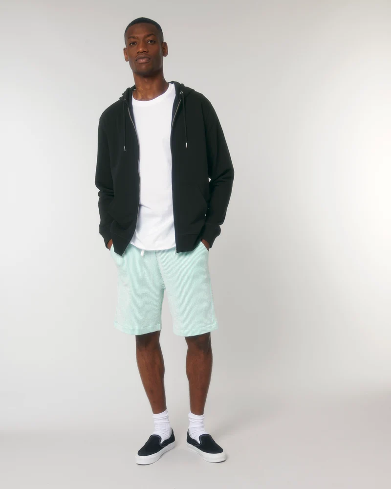 Sweat zippé unisexe personnalisable en coton bio