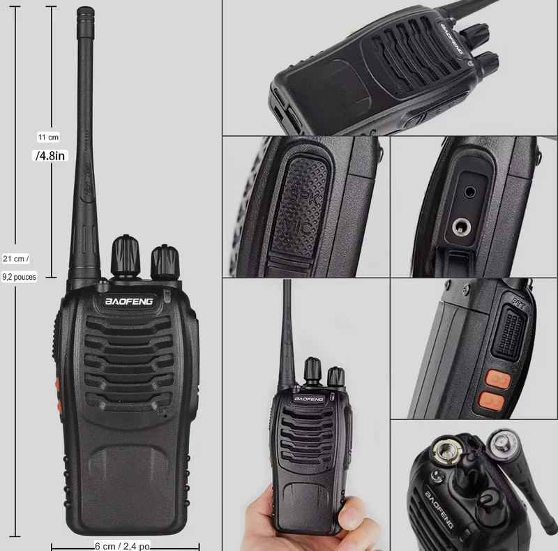 Talkie-Walkie BF 888S professionnel