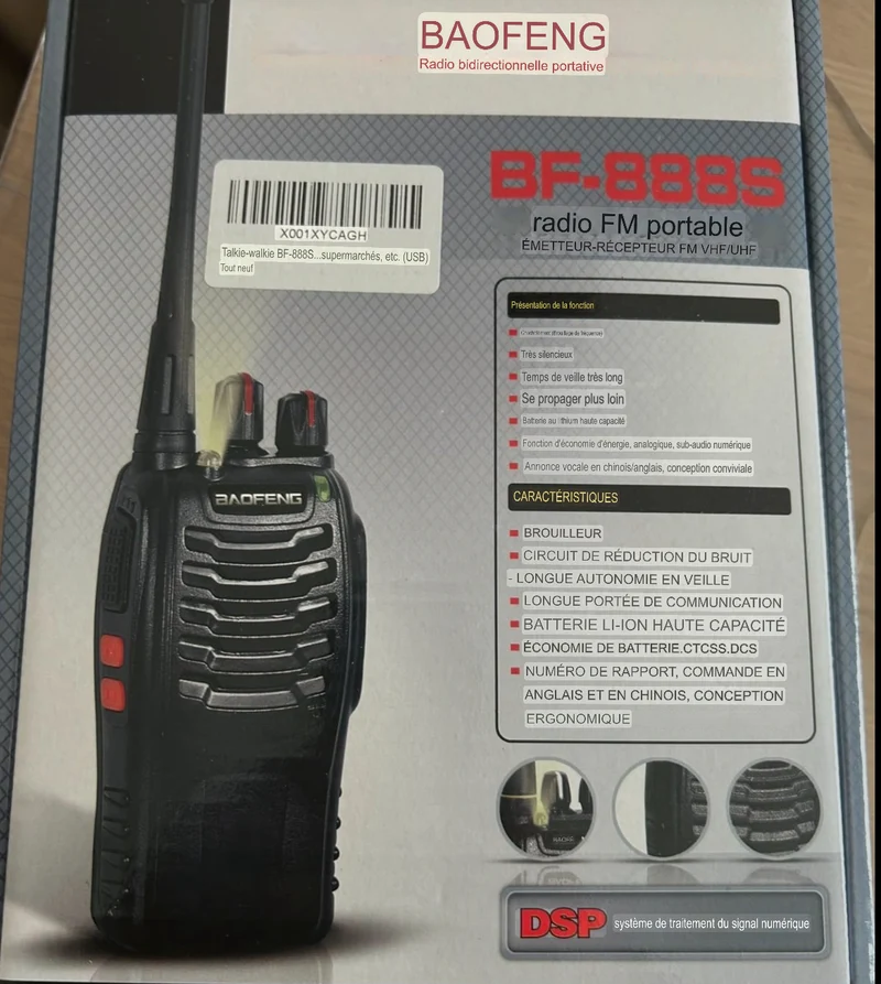 Talkie-Walkie BF 888S professionnel