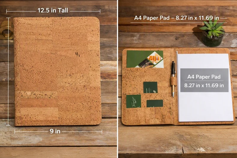 Executive Cork Padfolio | Professional A4 Portfolio Folder