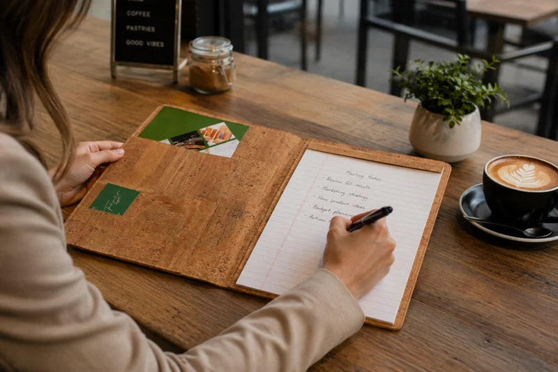 Executive Cork Padfolio | Professional A4 Portfolio Folder