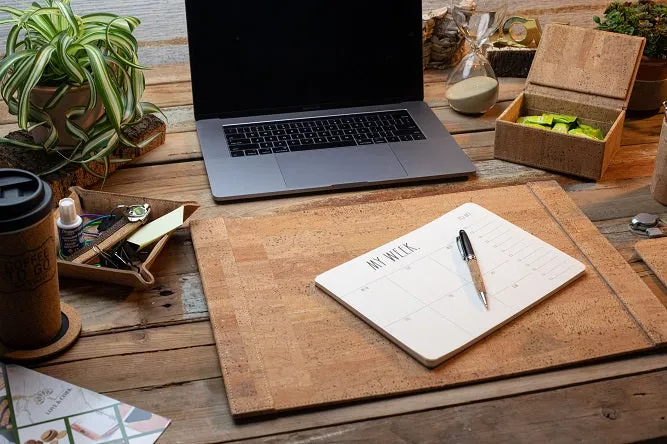 Cork Desk Mat | Large Natural Cork Desk Pad