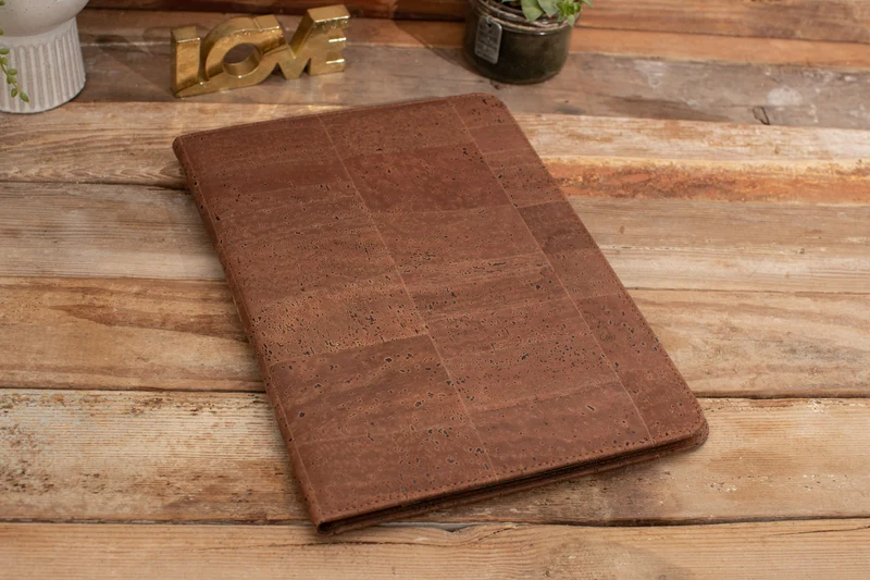 Brown Cork Padfolio | Professional Portfolio Folder | A4 Notepad Holder