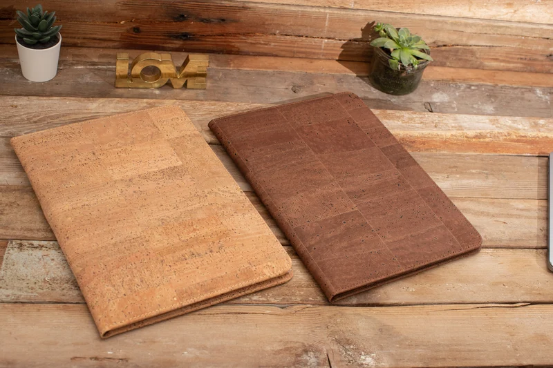 Brown Cork Padfolio | Professional Portfolio Folder | A4 Notepad Holder