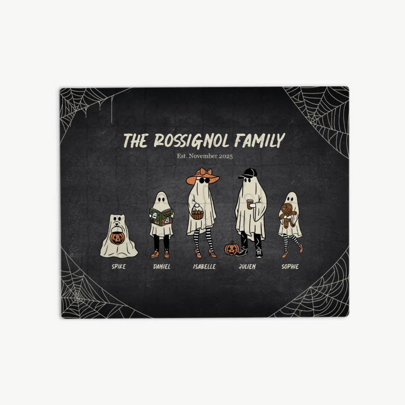 Custom Family Halloween Puzzle | Shopify Product Personalizer