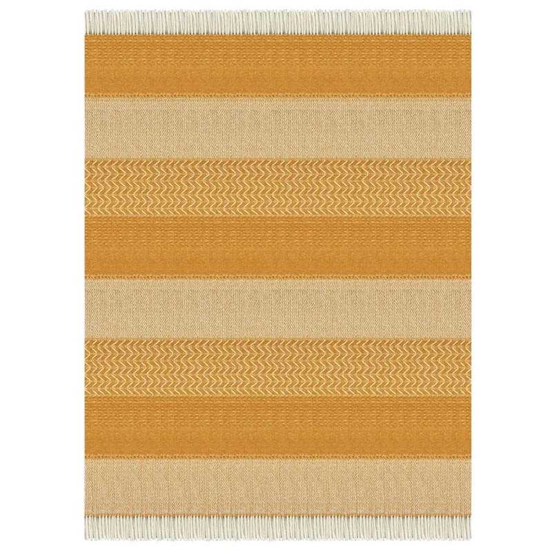 Plaid laine ocre