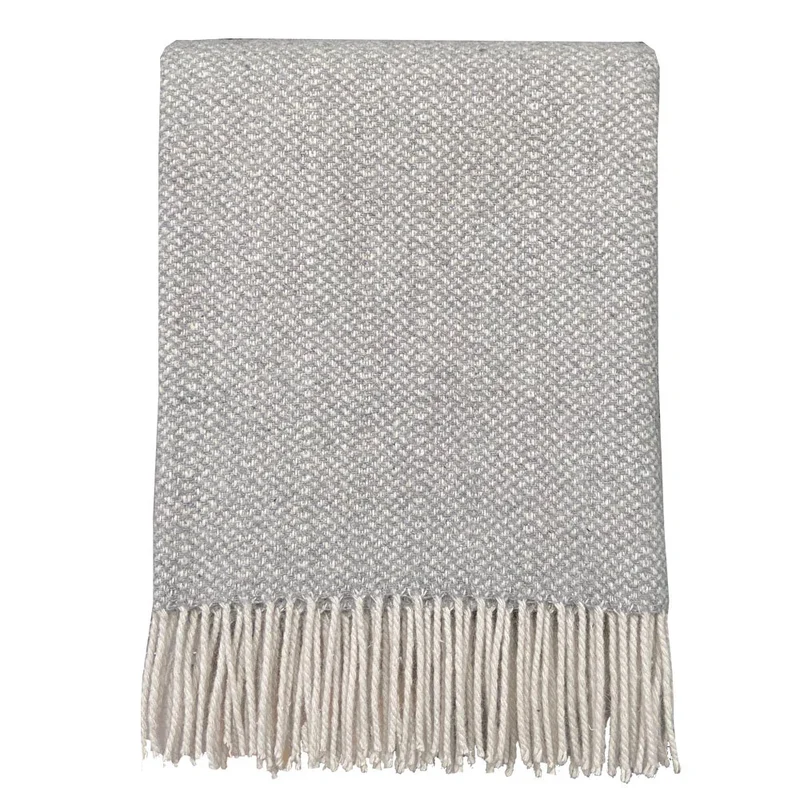 Plaid laine gris