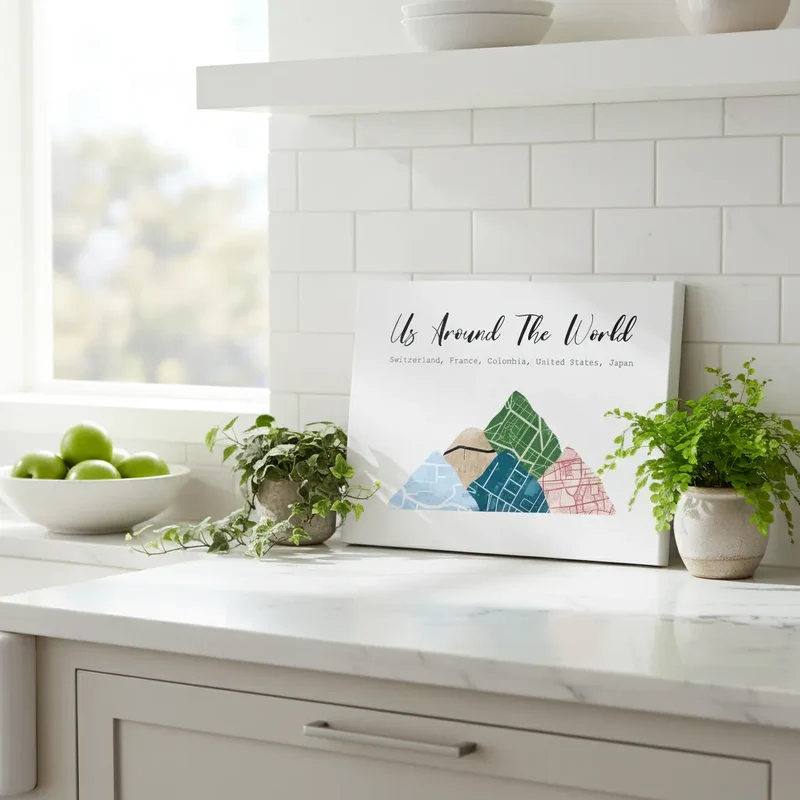 Custom Street Map Framed Canvas | Shopify Product Personalizer