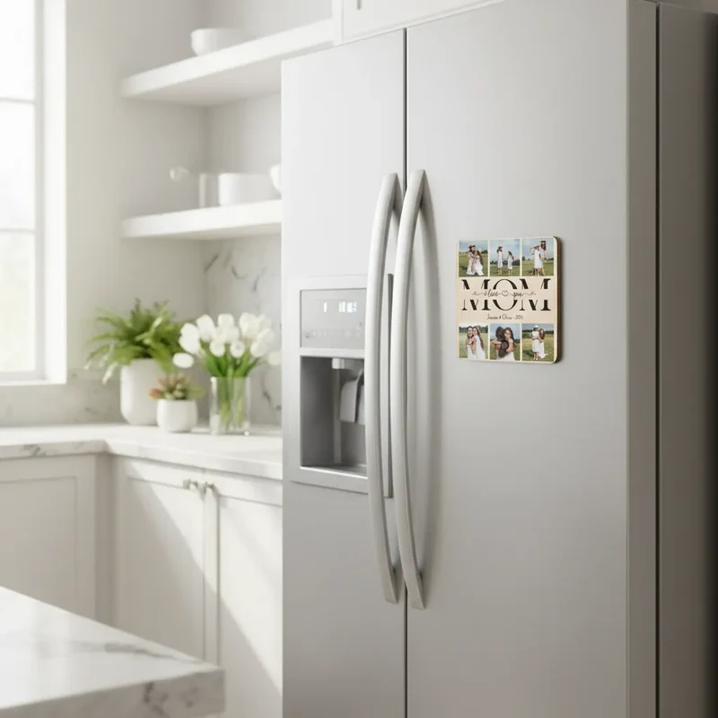 Custom Wooden Music Album Fridge Magnet | Shopify Product Personalizer