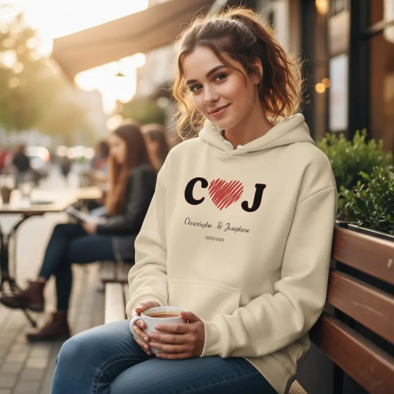 Custom Embroidered Lightweight Unisex Hoodie | Shopify Product Personalizer